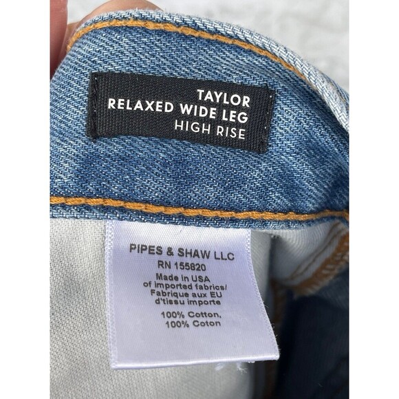 VERONICA BEARD TAYLOR RELAXED WIDE LEG
HIGH RISE DISTRESS SIZE 27 - Picture 9 of 11